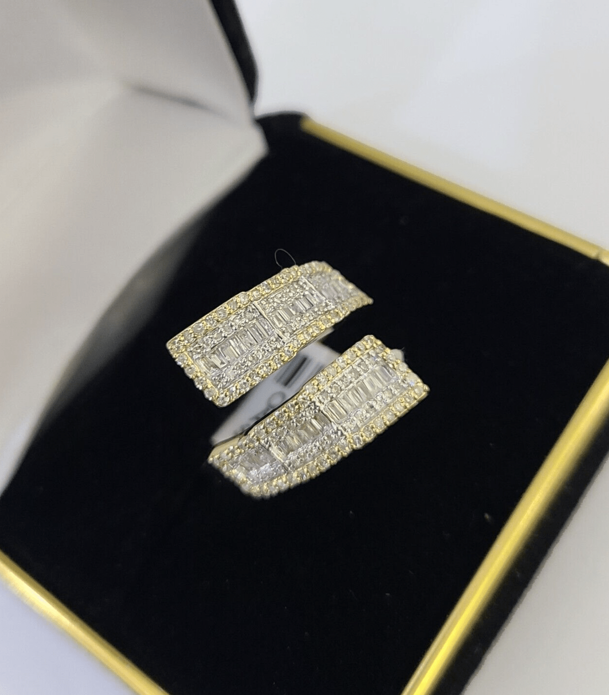Real 10k Yellow Gold Diamond Ladies Ring Women Casual Engagement Wedding - Reva Jeweler