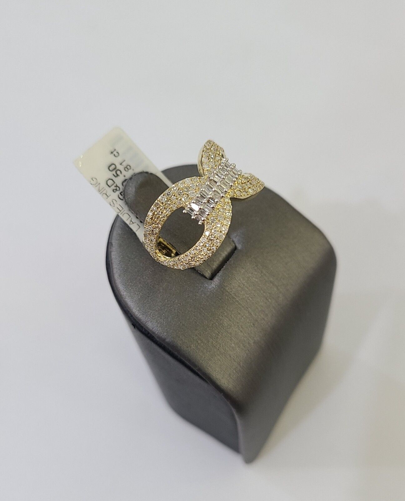 Real 10k Yellow Gold Diamond Ladies Ring Women Casual Engagement Wedding - Reva Jeweler