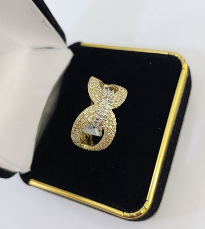Real 10k Yellow Gold Diamond Ladies Ring Women Casual Engagement Wedding - Reva Jeweler