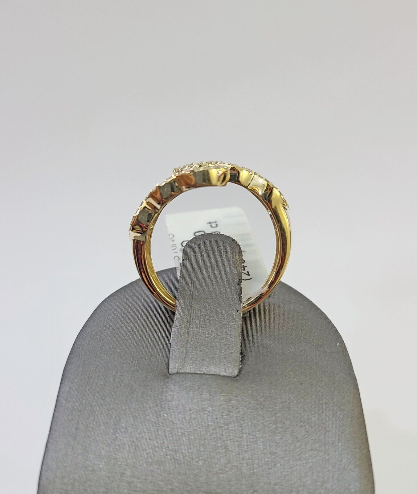 Real 10k Yellow Gold Diamond Ladies Ring Women Casual Engagement Wedding - Reva Jeweler