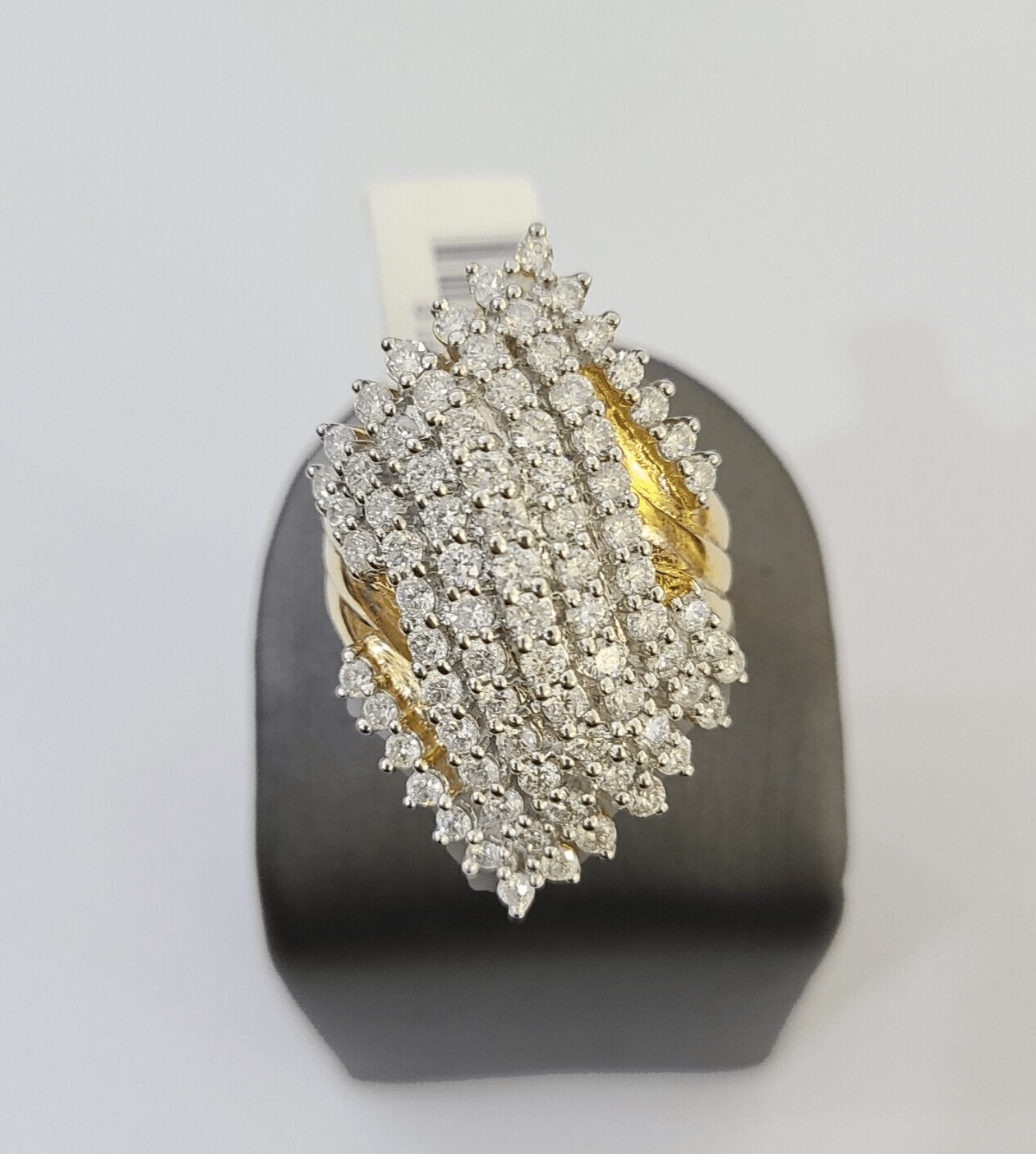 Real 10k Yellow Gold Diamond Ladies Ring Women Engagement Wedding - Reva Jeweler