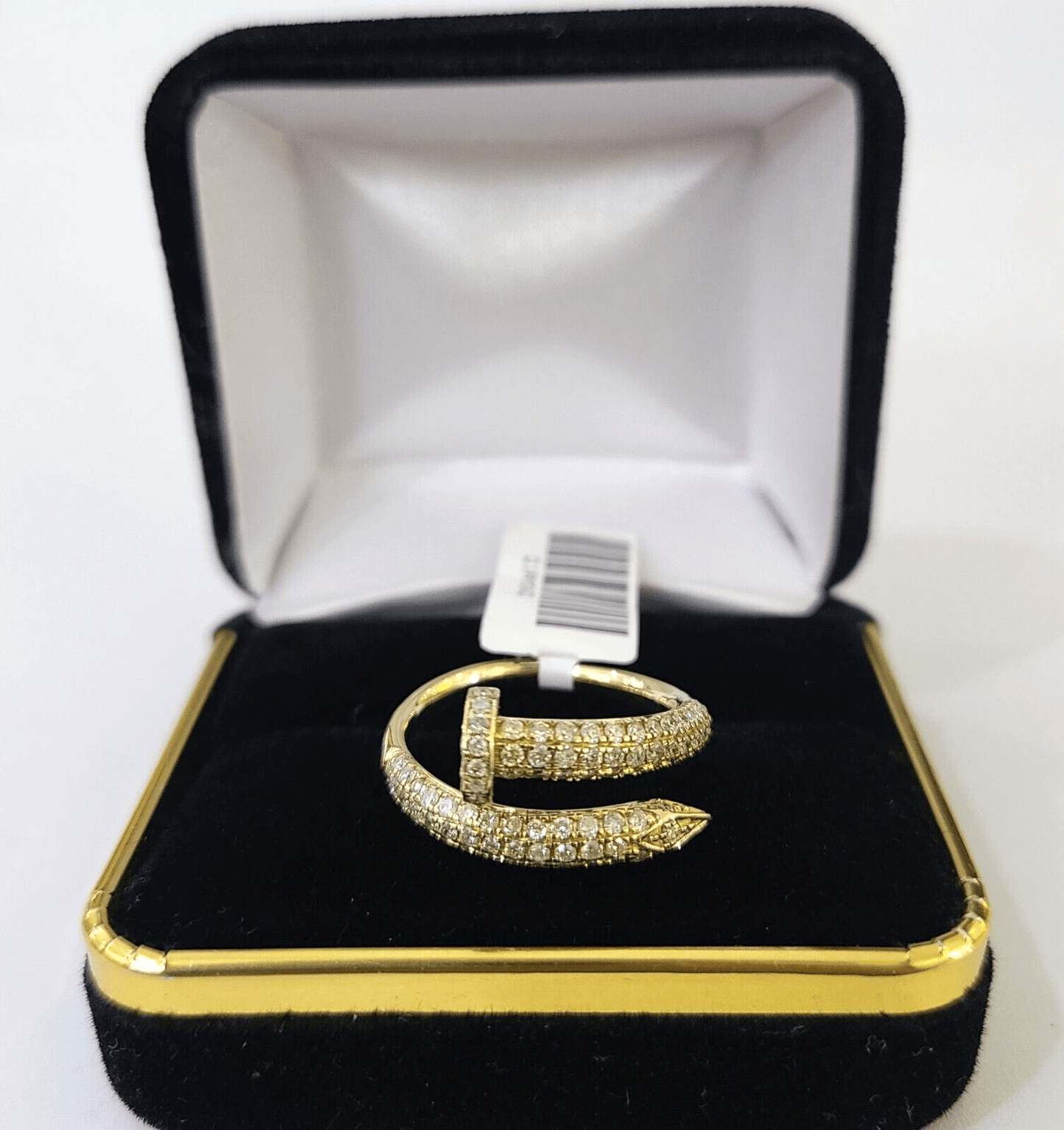 Real 10k Yellow Gold Diamond Ladies Ring Women Engagement Wedding - Reva Jeweler