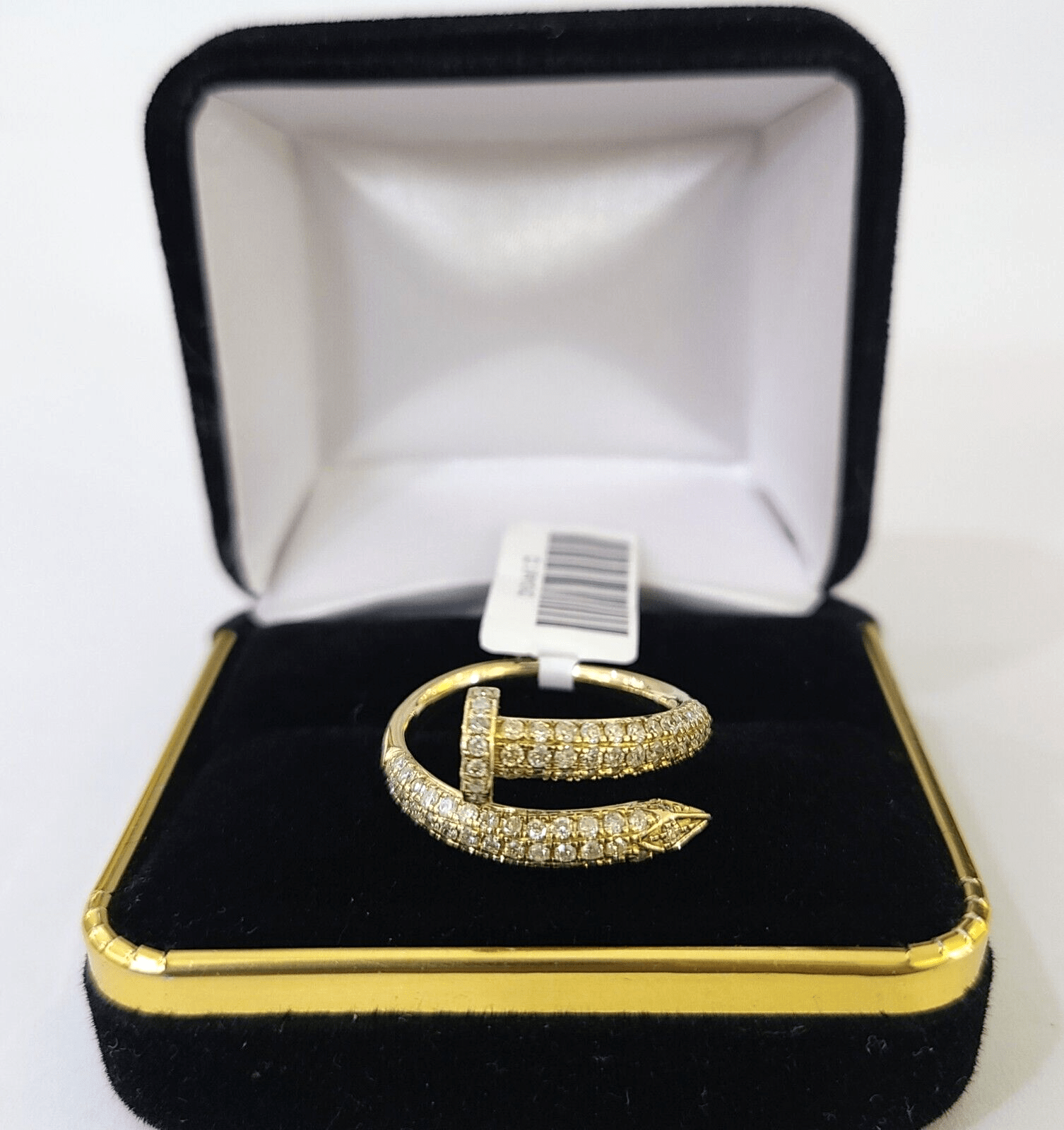Real 10k Yellow Gold Diamond Ladies Ring Women Engagement Wedding - Reva Jeweler