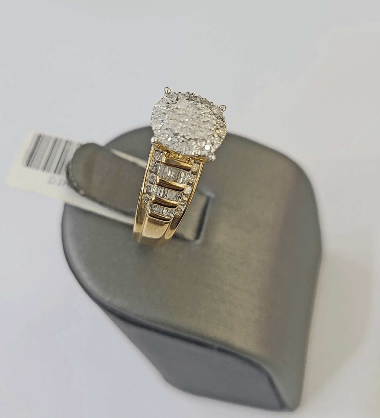 Real 10k Yellow Gold Diamond Ladies Ring Women Engagement Wedding - Reva Jeweler