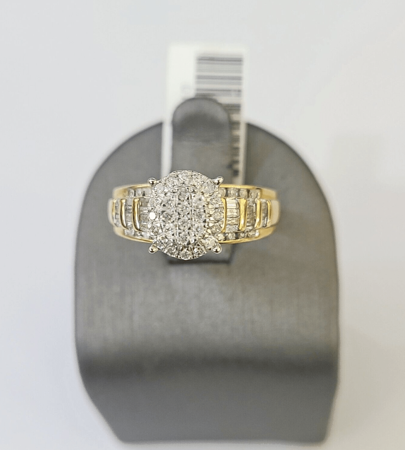 Real 10k Yellow Gold Diamond Ladies Ring Women Engagement Wedding - Reva Jeweler