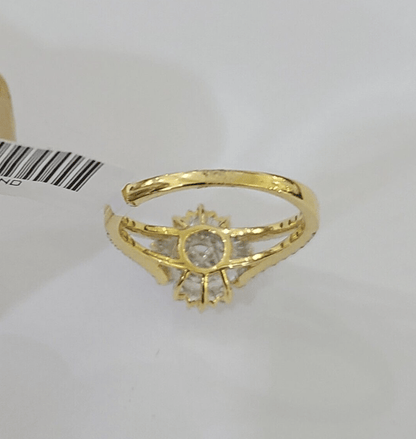 Real 10k Yellow Gold Diamond Ladies Ring Women Engagement Wedding - Reva Jeweler