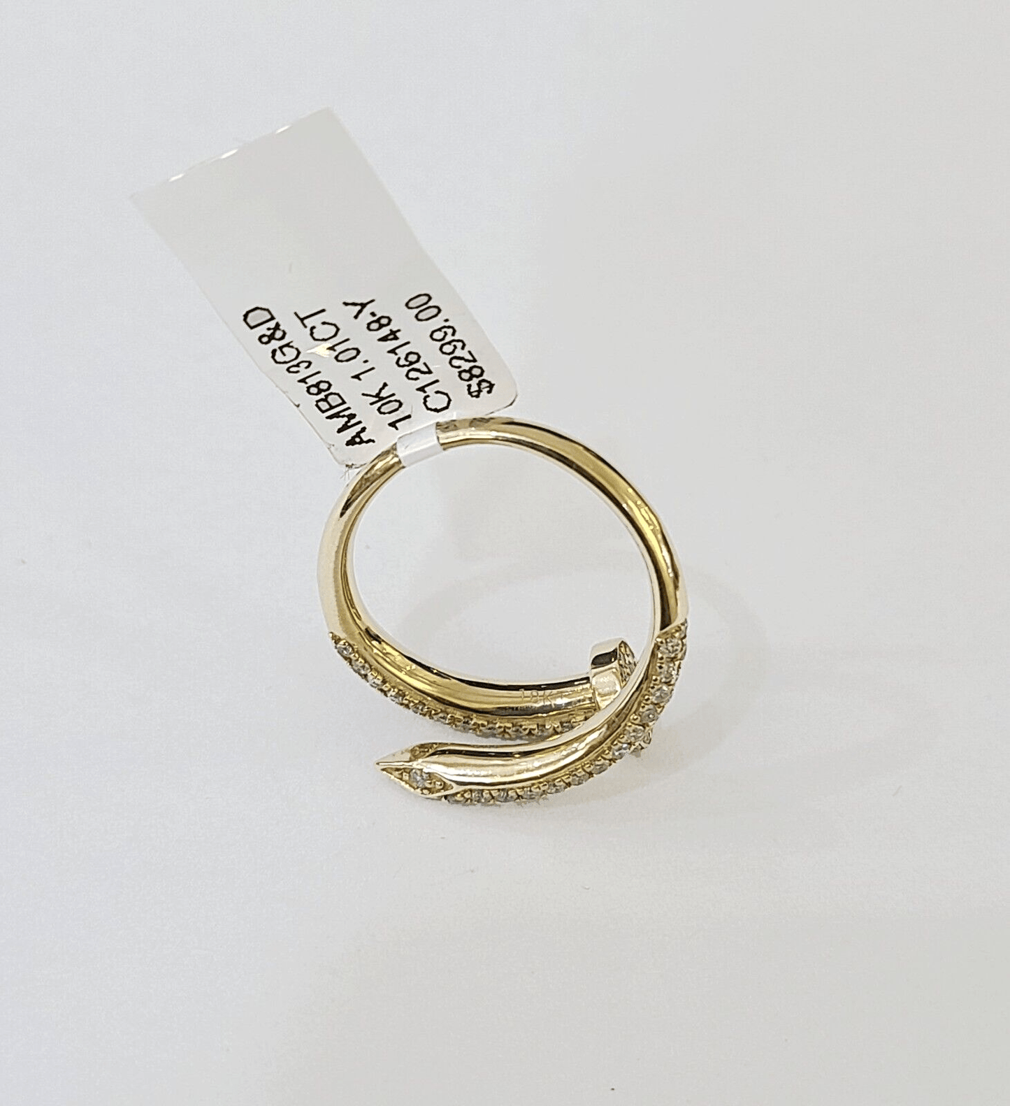 Real 10k Yellow Gold Diamond Ladies Ring Women Engagement Wedding - Reva Jeweler