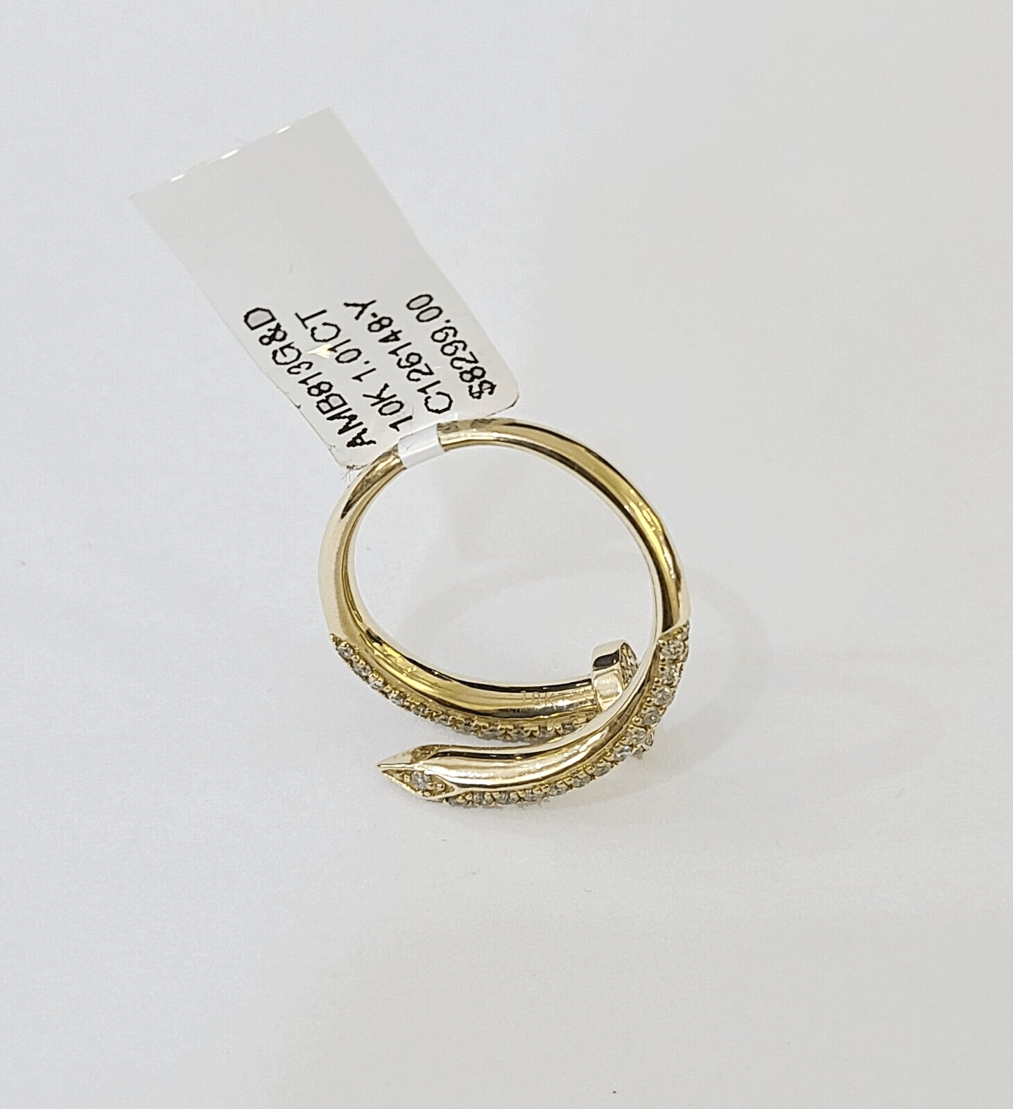 Real 10k Yellow Gold Diamond Ladies Ring Women Engagement Wedding - Reva Jeweler