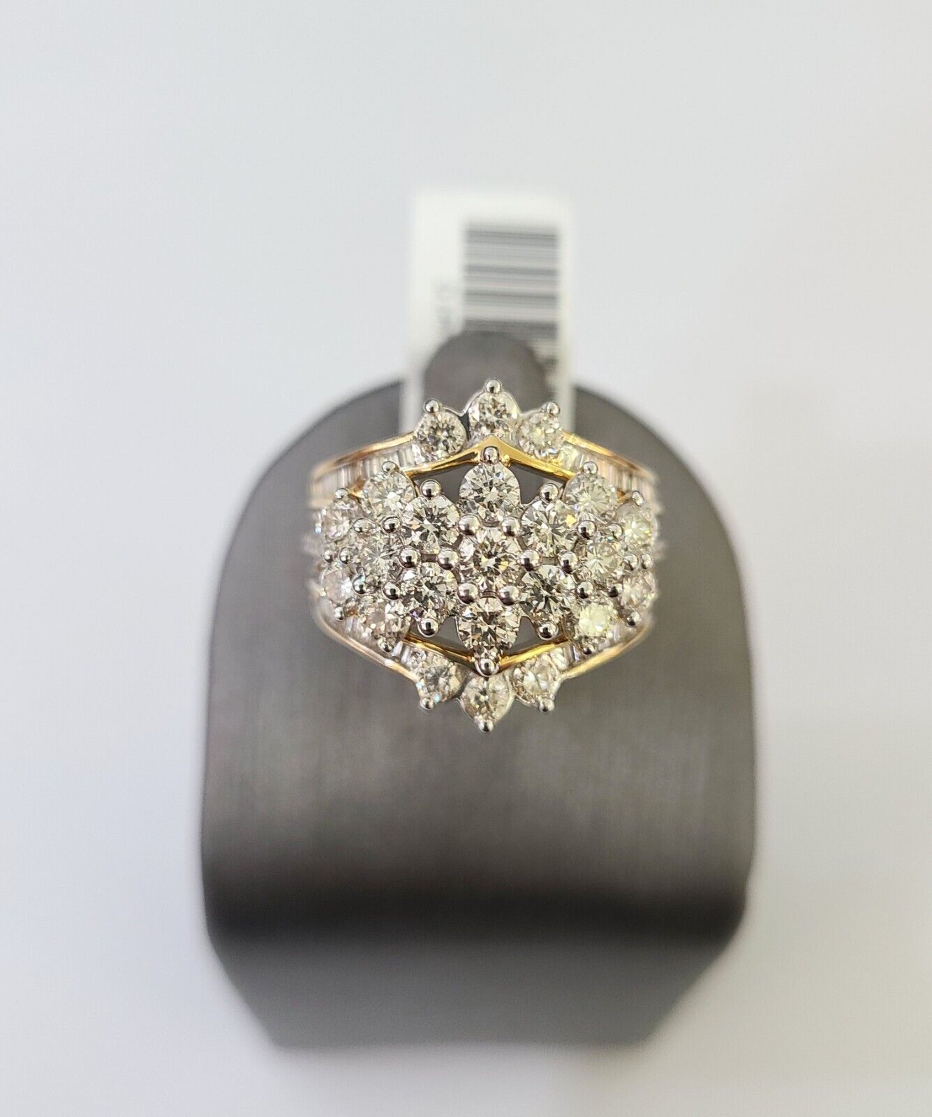 Real 10k Yellow Gold Diamond Ladies Ring Women Engagement Wedding - Reva Jeweler