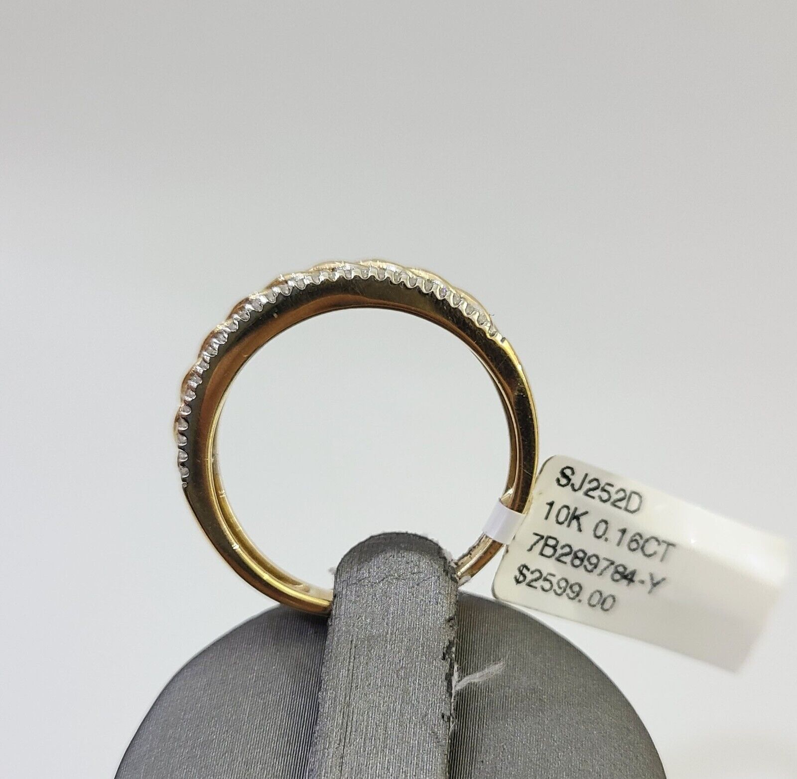 Real 10k Yellow Gold Diamond Mens Ring Band Wedding Genuine Natural - Reva Jeweler