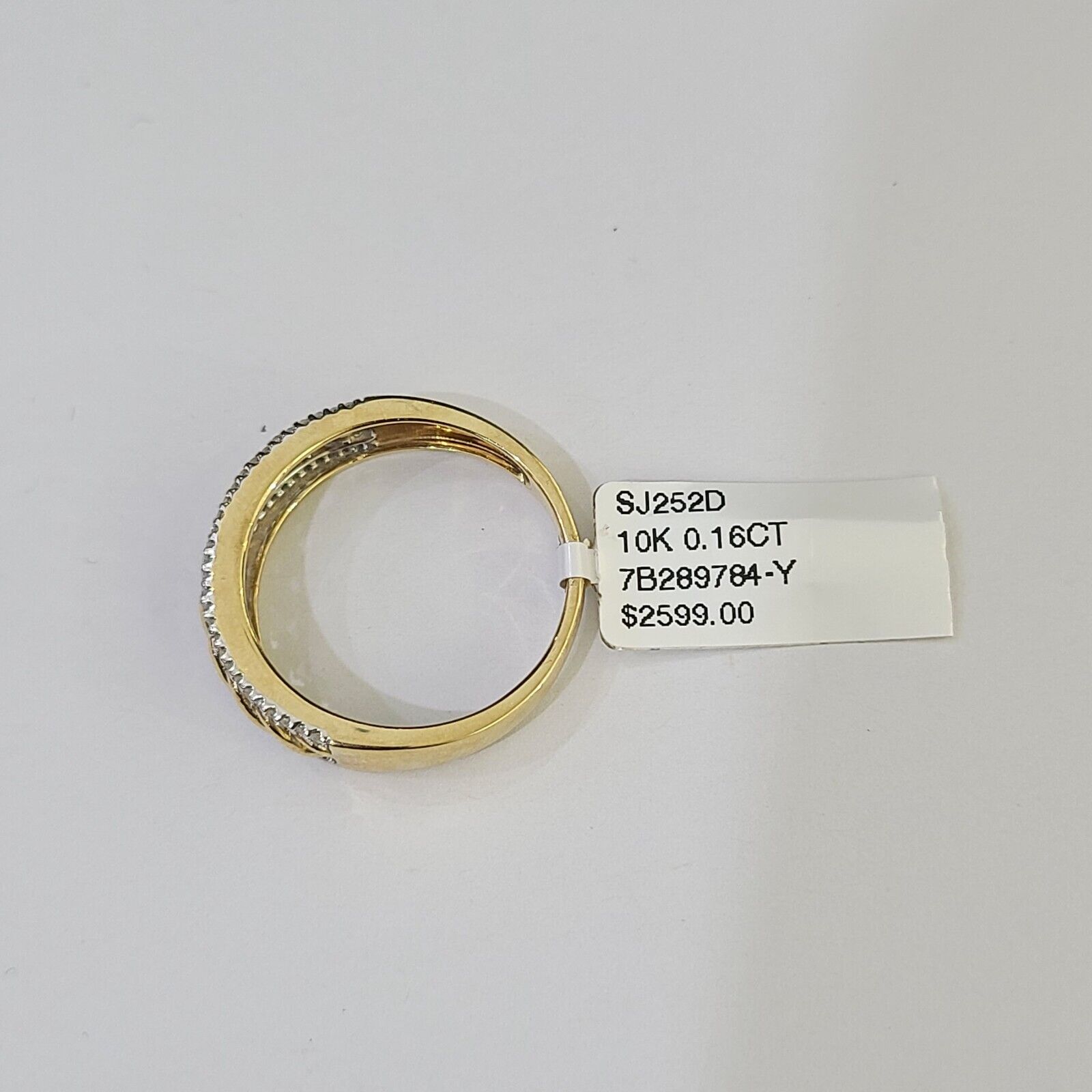 Real 10k Yellow Gold Diamond Mens Ring Band Wedding Genuine Natural - Reva Jeweler