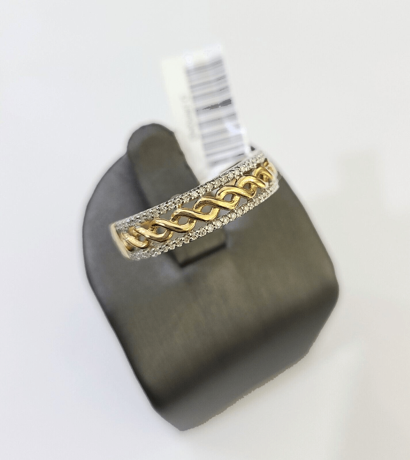 Real 10k Yellow Gold Diamond Mens Ring Band Wedding Genuine Natural - Reva Jeweler