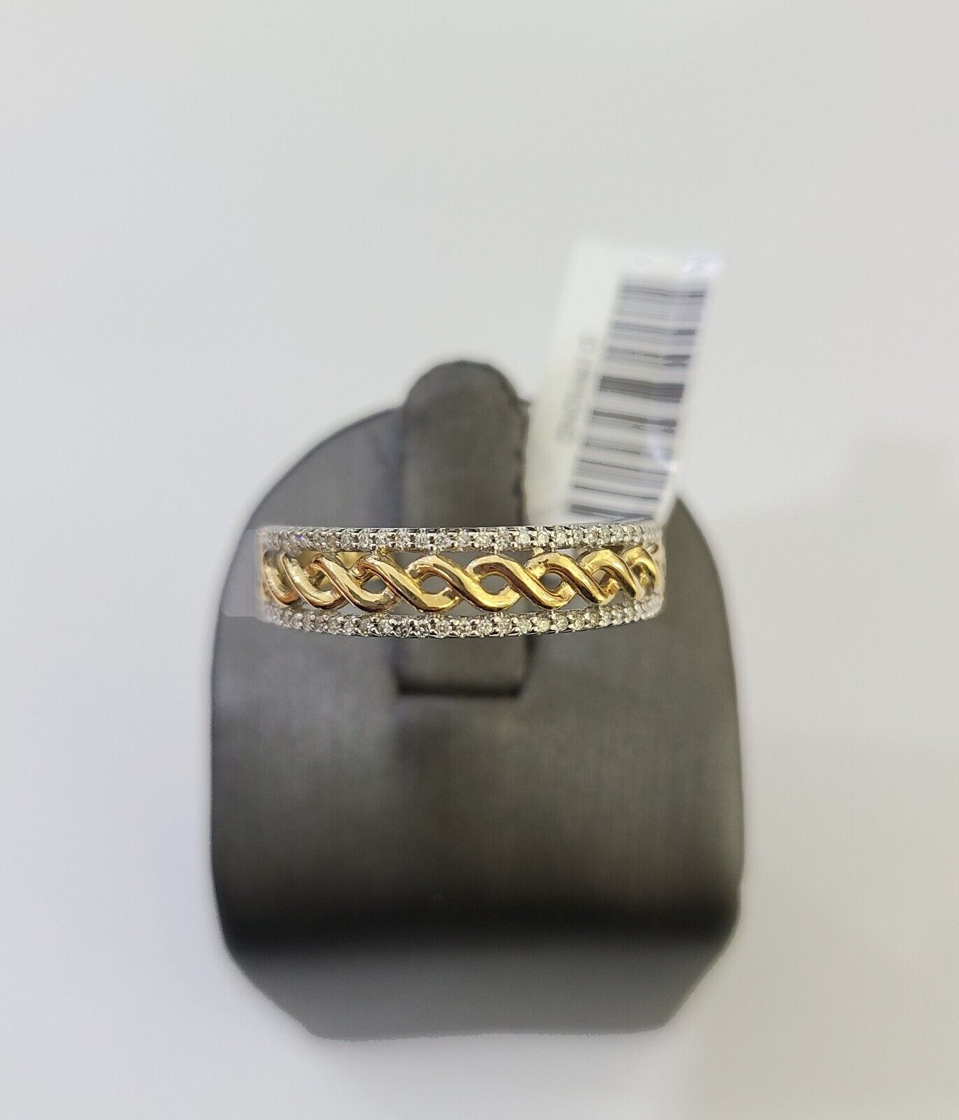 Real 10k Yellow Gold Diamond Mens Ring Band Wedding Genuine Natural - Reva Jeweler