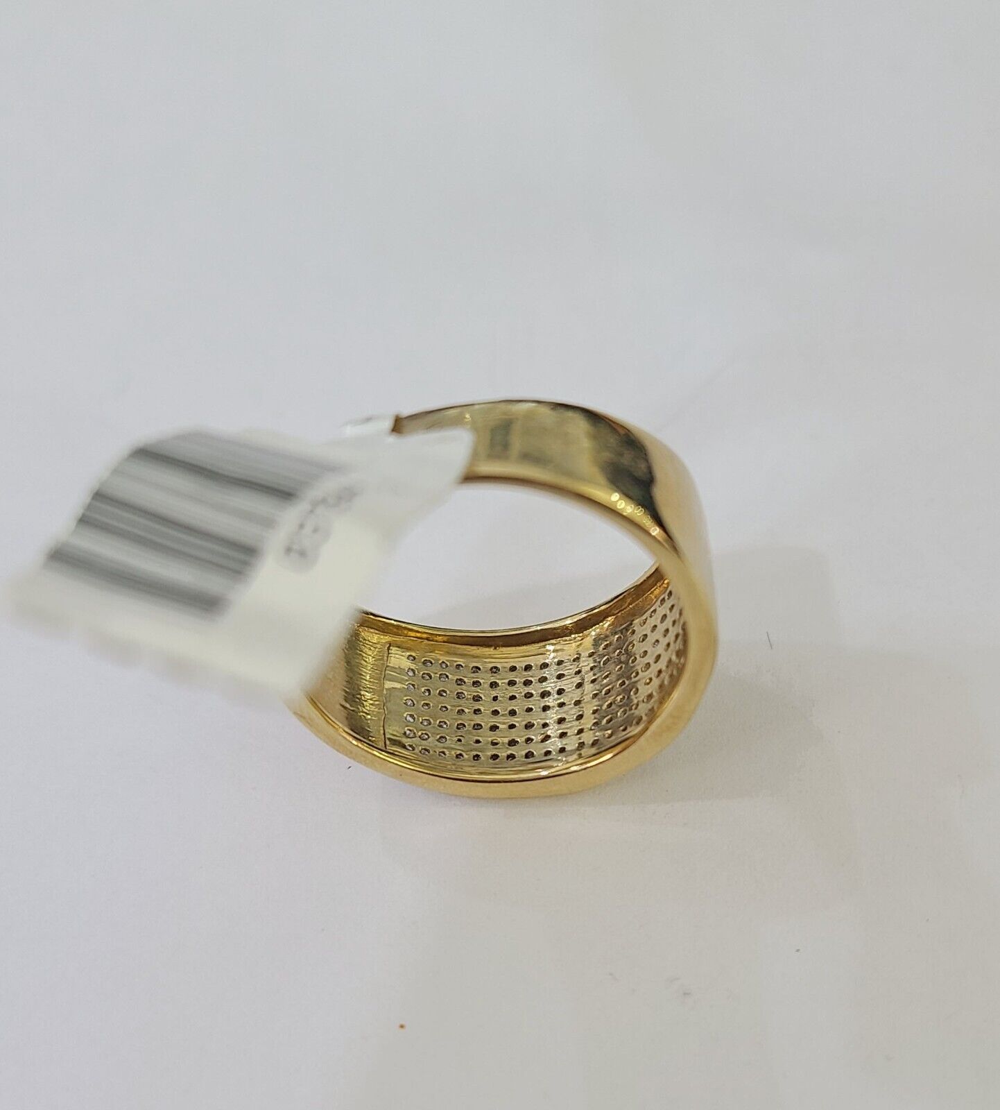 Real 10k Yellow Gold Diamond Mens Ring Band Wedding Genuine Natural - Reva Jeweler