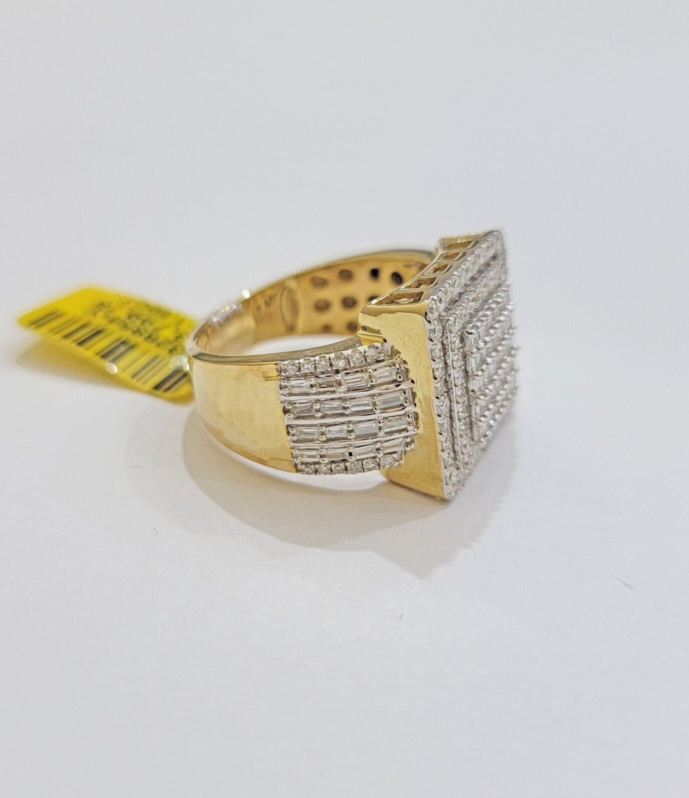Real 10k Yellow Gold Diamond Mens Ring Size 10 1.60 CT Natural Diamonds ON SALE - Reva Jeweler