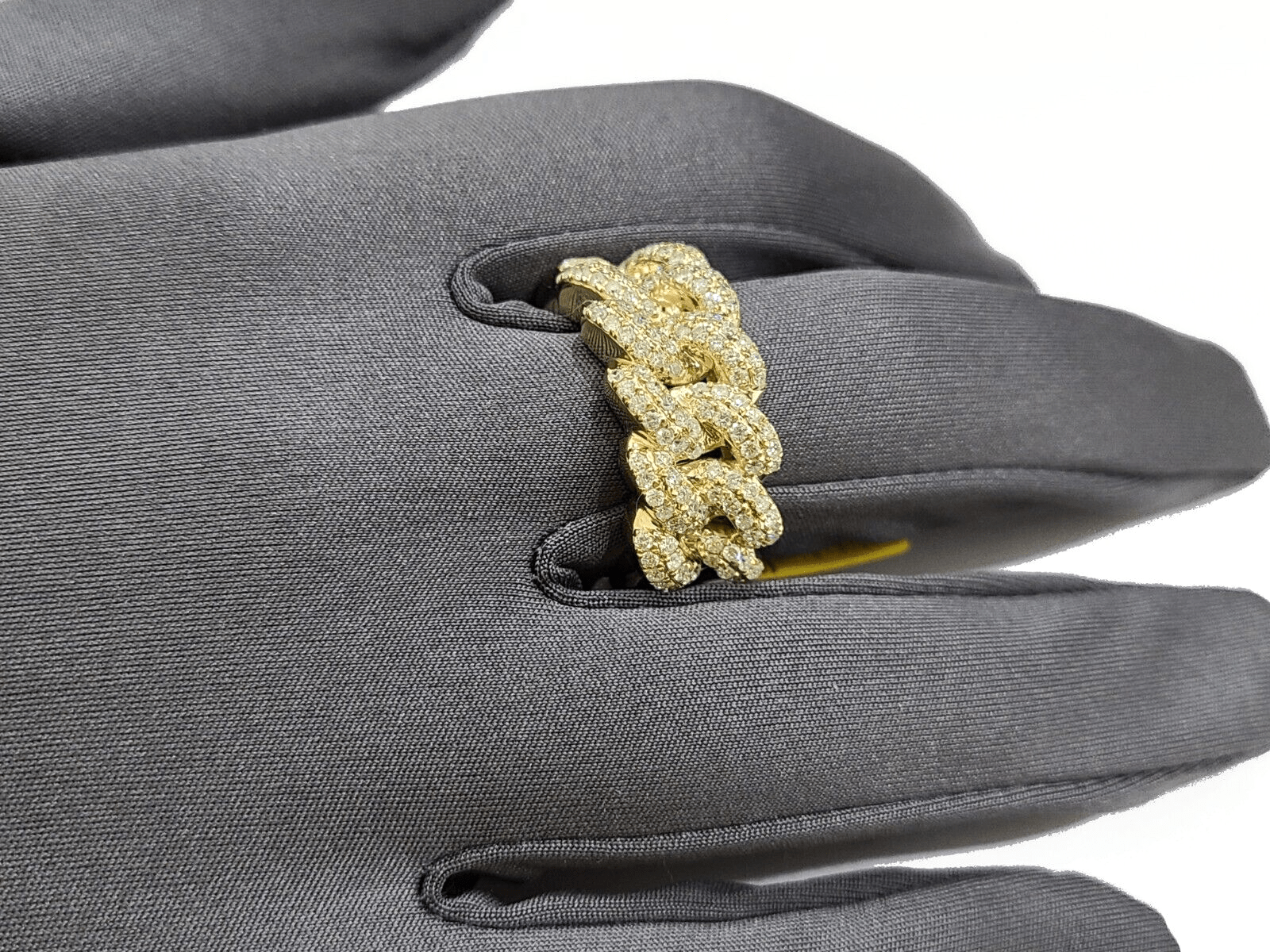 Real 10k Yellow Gold Diamond Ring Band Genuine 1.29CT Diamonds 10kt Size 10 - Reva Jeweler