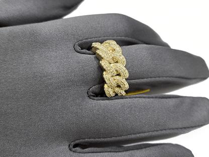 Real 10k Yellow Gold Diamond Ring Band Genuine 1.29CT Diamonds 10kt Size 10 - Reva Jeweler