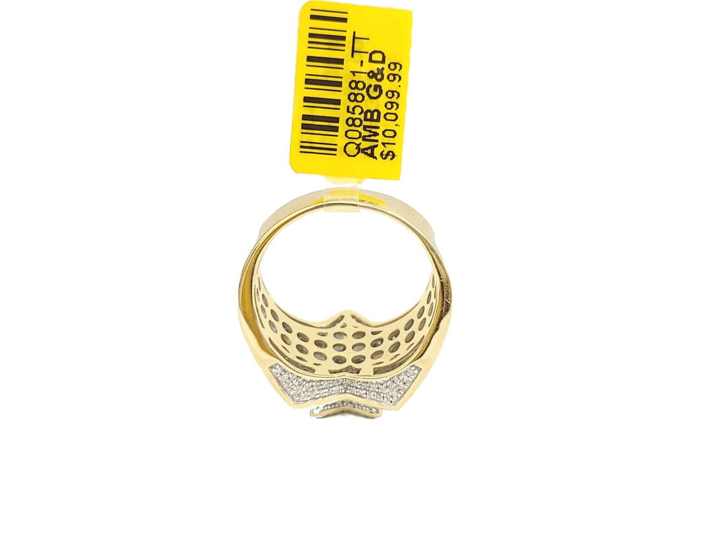 Real 10k Yellow Gold Diamond Star Ring Band Genuine 1.20CT Diamonds 10kt Size 10 - Reva Jeweler