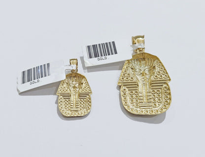 Real 10K Yellow Gold Head Charm for 1 - 1.5'' inches Gold Pendant - GoldenlinQ