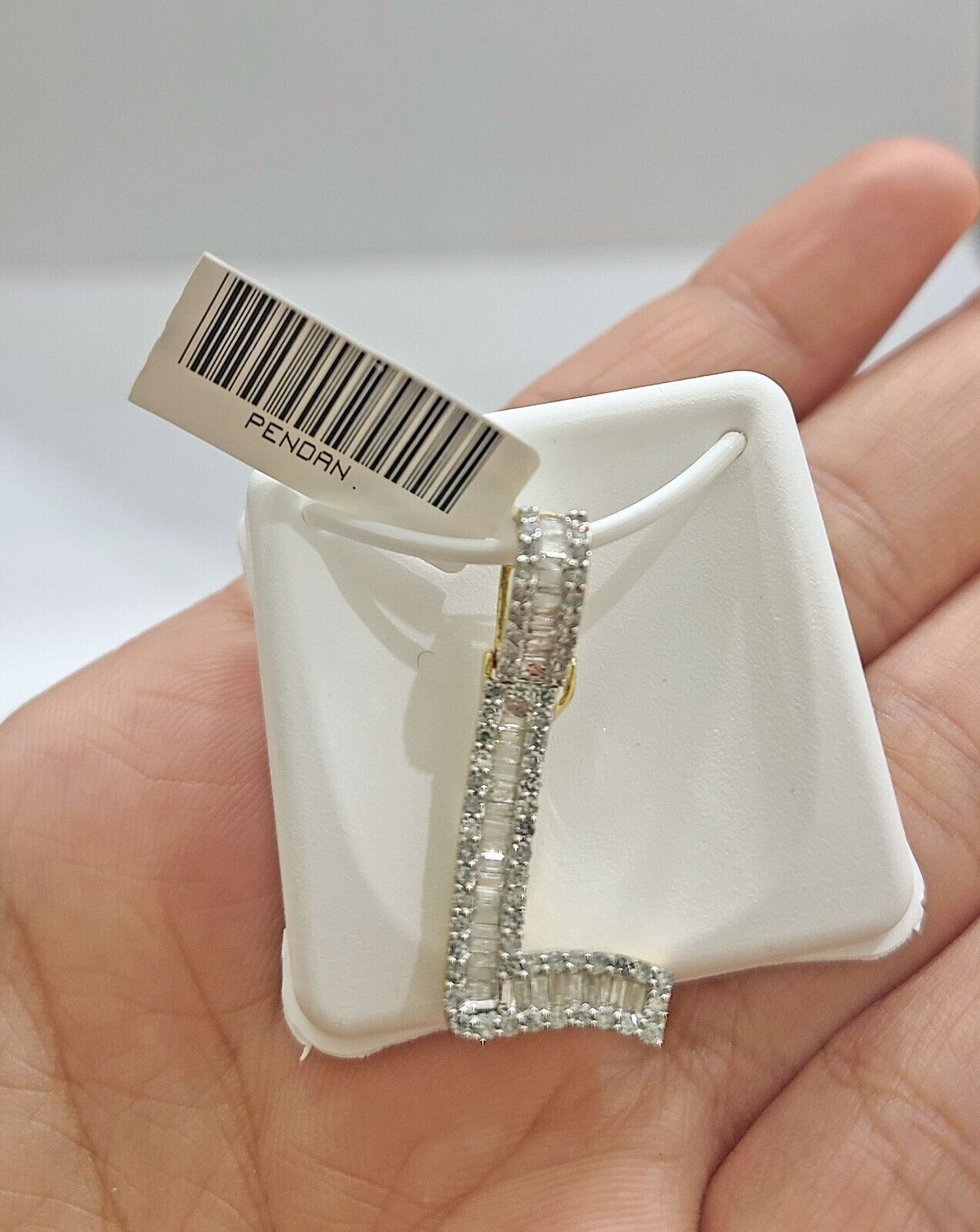 Real 10K Yellow Gold Initials Diamond Cut Charm A - Z Pendant Alphabets - Reva Jeweler