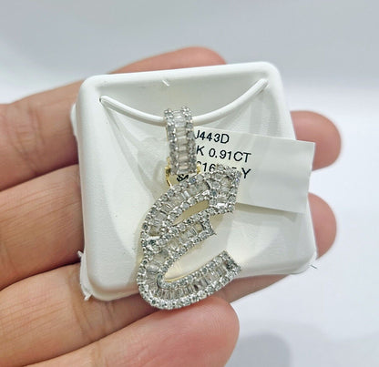 Real 10K Yellow Gold Initials Diamond Cut Charm A - Z Pendant Alphabets - Reva Jeweler
