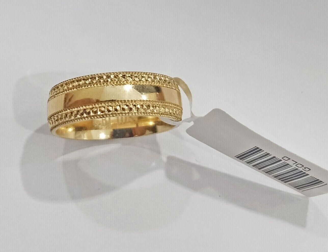 Real 10k Yellow Gold Ladies Ring Band Wedding Band For women 10kt gold Size 5.5 - Reva Jeweler