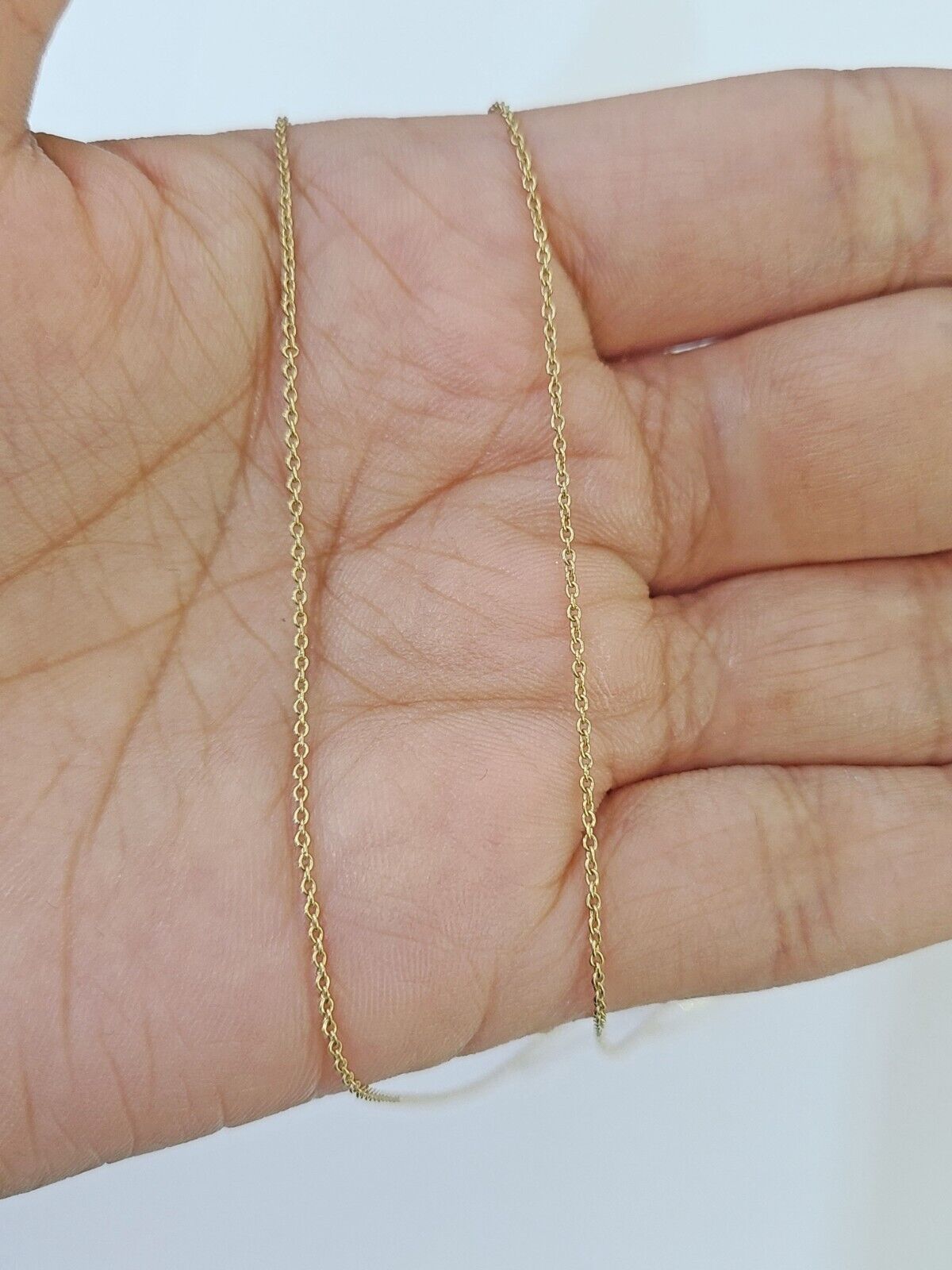 Real 10k Yellow Gold LOVE Diamond Pendant Chain Necklace Set Women - Reva Jeweler