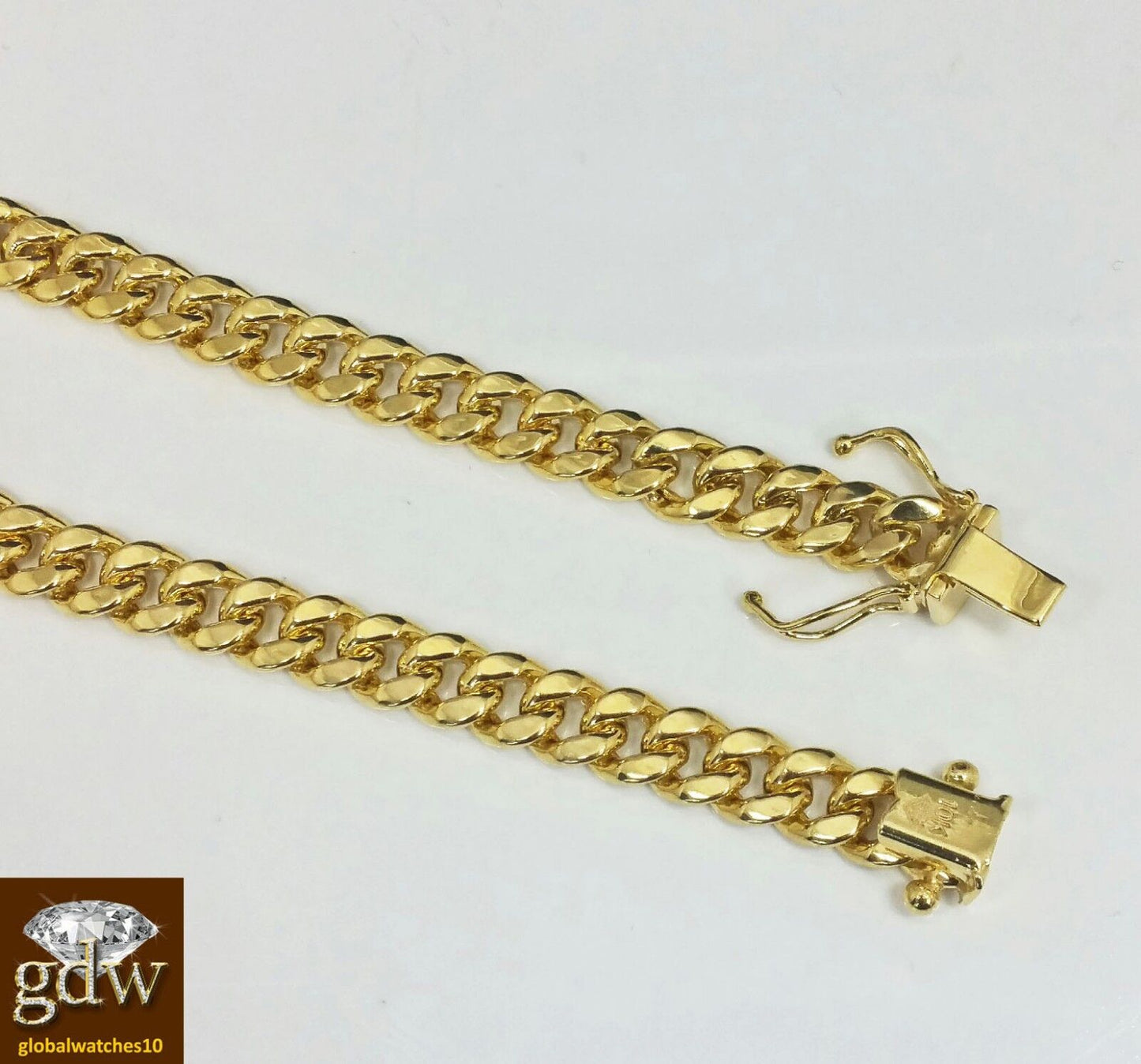 Real 10k Yellow Gold Miami Cuban Bracelet 6mm 8.5" Box Lock - Reva Jeweler