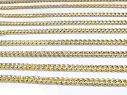 Real 10K Yellow Gold Miami Cuban Chain 5mm Necklace 18 - 28'' Inches Lobster 10kt - GoldenlinQ