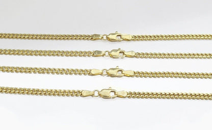 Real 10K Yellow Gold Miami Cuban Chain 5mm Necklace 18 - 28'' Inches Lobster 10kt - GoldenlinQ