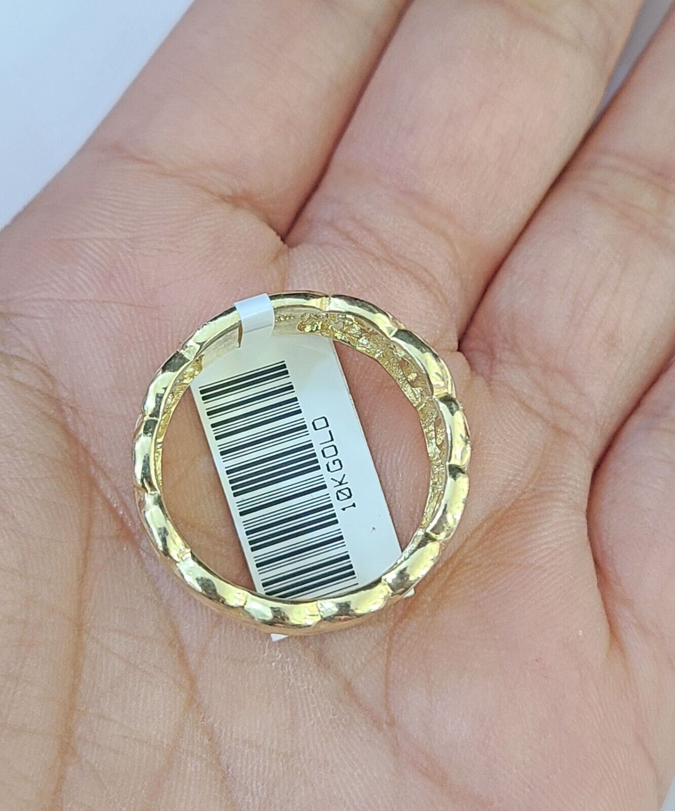 REAL 10K Yellow Gold Miami Cuban Ring Band Style Rings Men Women Pinky - Reva Jeweler