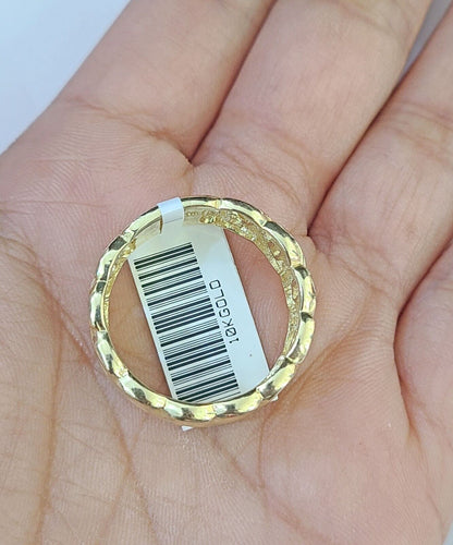 REAL 10K Yellow Gold Miami Cuban Ring Band Style Rings Men Women Pinky - Reva Jeweler