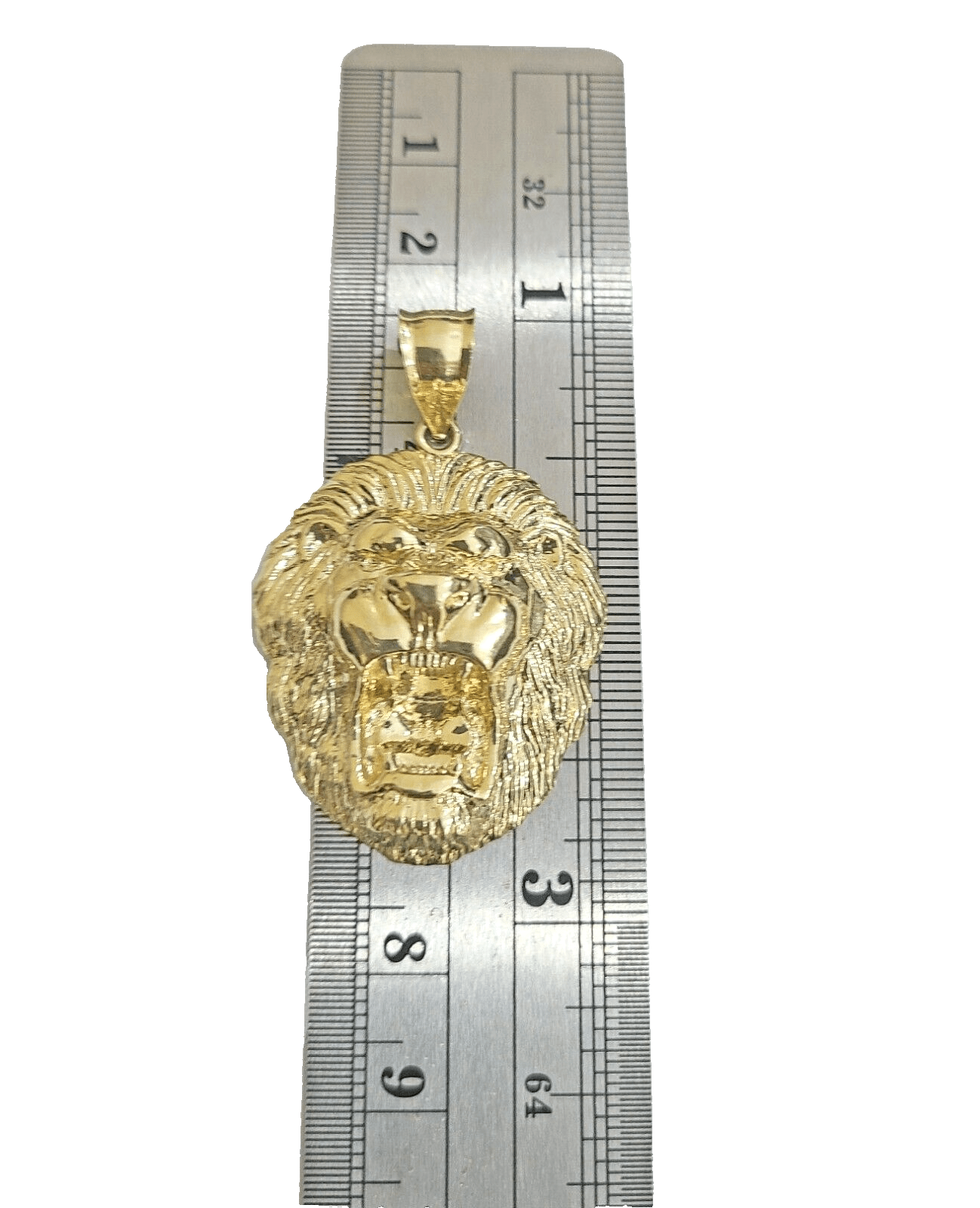Real 10k Yellow Gold Milano Rope Chain 22 Inch Necklace Lion Head Charm Pendant - Reva Jeweler