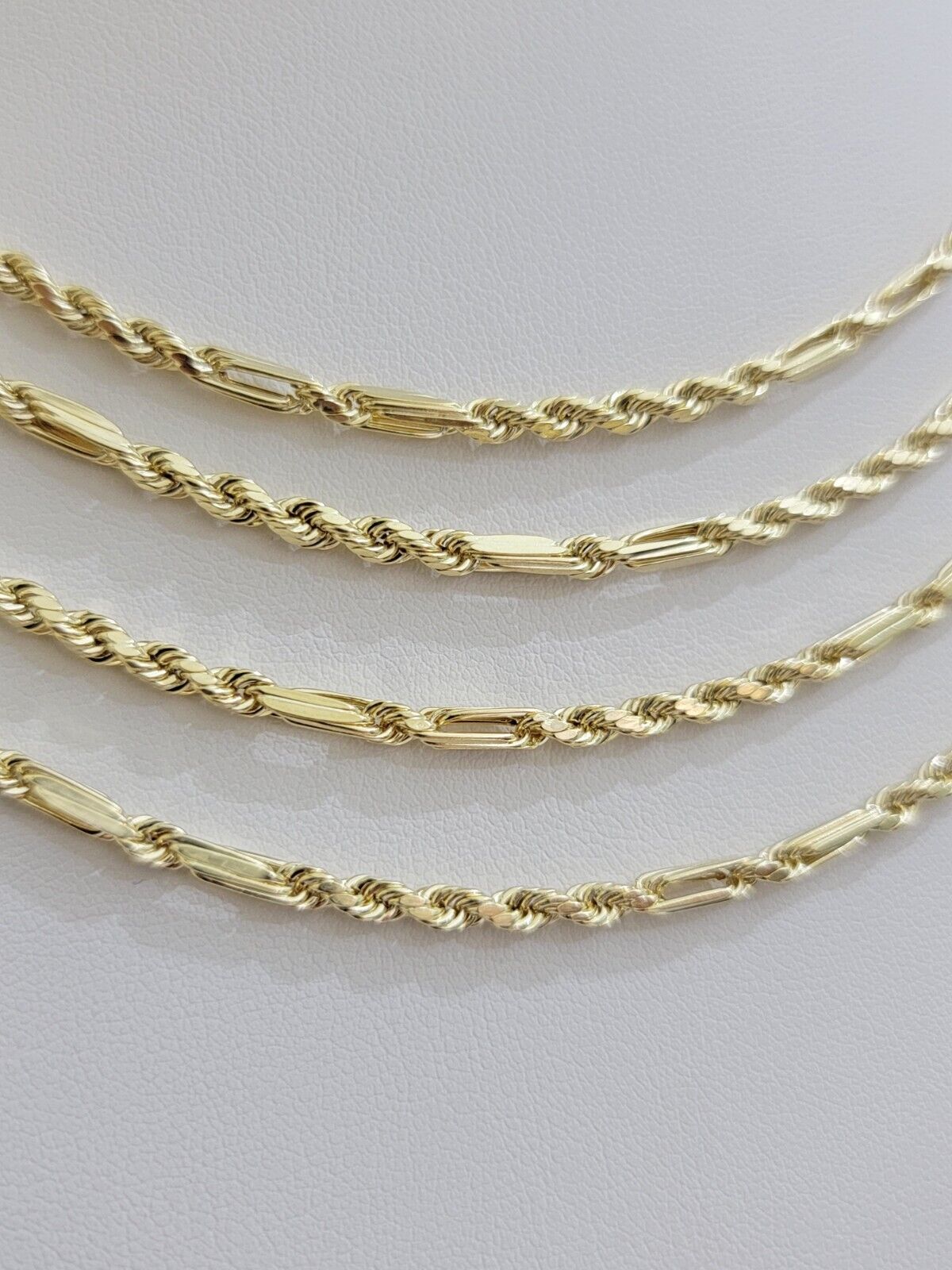 Real 10k Yellow Gold Milano Rope Chain Necklace 18" - 24"Inches 3mm 10kt Men Women - Reva Jeweler