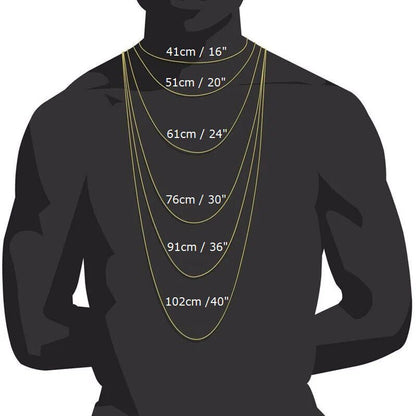 Real 10k Yellow Gold Necklace Chain Chino Link 6mm SOLID 18 - 26 Inch Mens 10Kt - Reva Jeweler
