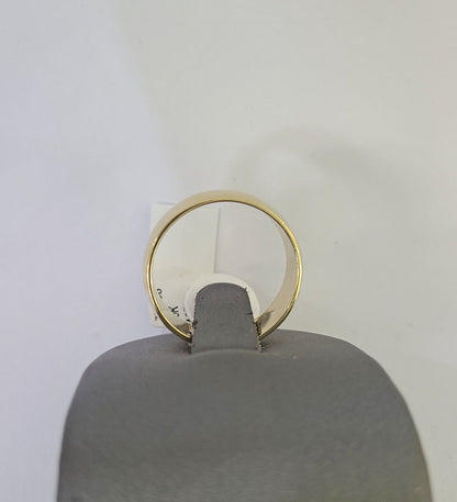 Real 10k Yellow Gold Ring Band Wedding Engagement Size 10 Men Ring - GoldenlinQ