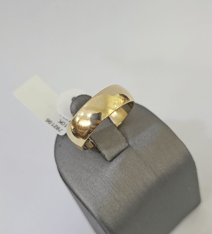 Real 10k Yellow Gold Ring Band Wedding Engagement Size 10 Men Ring - GoldenlinQ