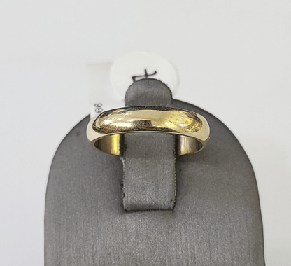 Real 10k Yellow Gold Ring Band Wedding Engagement Size 7 Women Ring - GoldenlinQ
