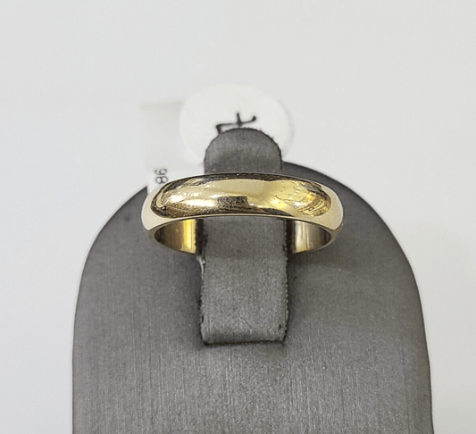 Real 10k Yellow Gold Ring Band Wedding Engagement Size 7 Women Ring - GoldenlinQ