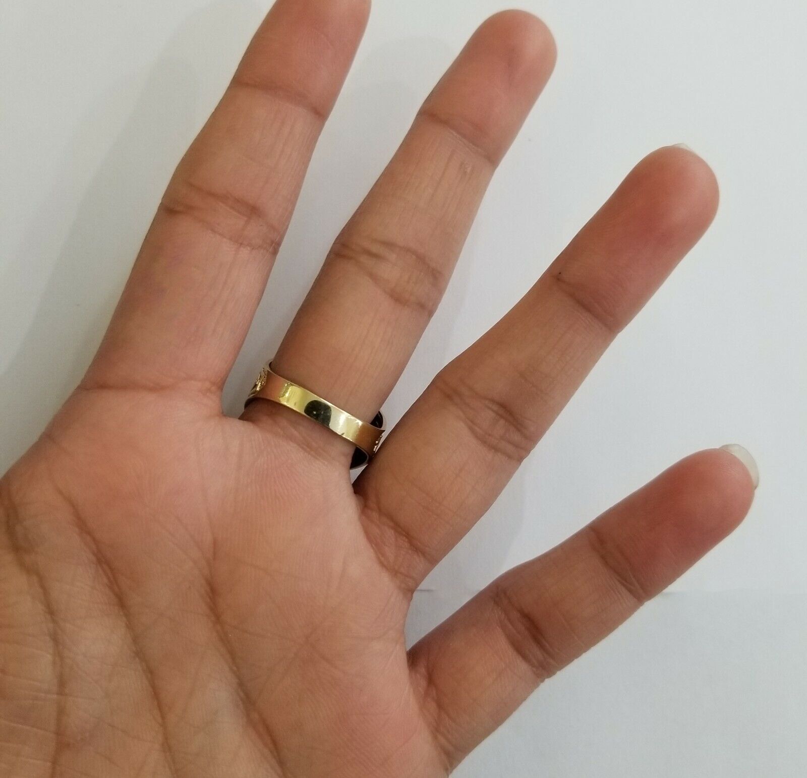 Real 10K Yellow Gold Ring Head Pinky Casual size 9 Mens Ring - Reva Jeweler