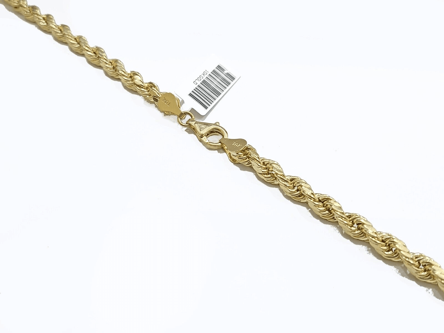 Real 10k Yellow Gold Rope Chain 28'' Necklace Lion Head Charm Diamond Pendant - Reva Jeweler