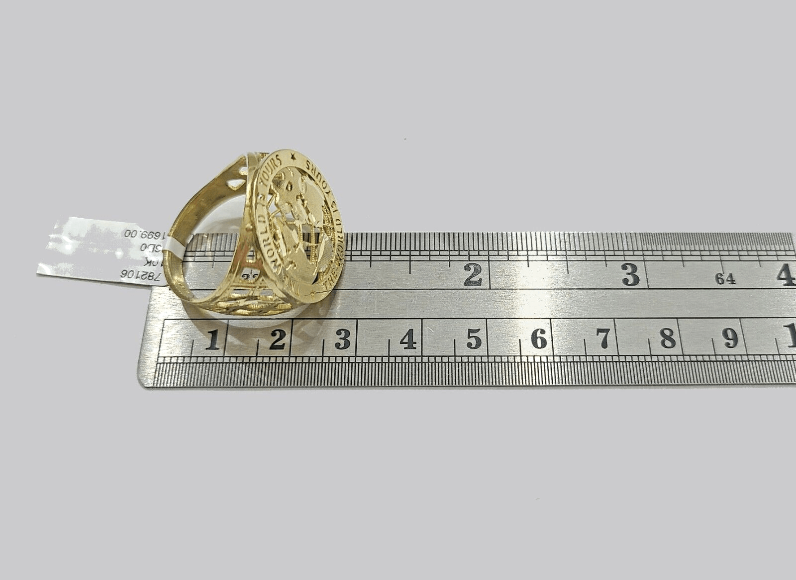 Real 10k Yellow Gold The World Is Yours Globe Ring Band size 11 10kt gold - Reva Jeweler