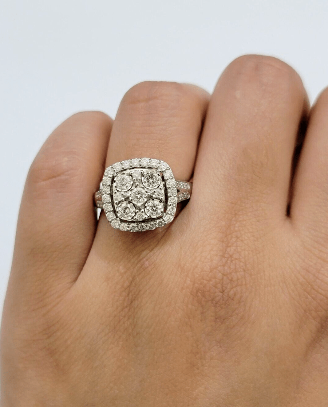Real 10kt Gold 1CT Diamond Ring Women Band Natural Genuine Band Wedding 10k SALE - Reva Jeweler
