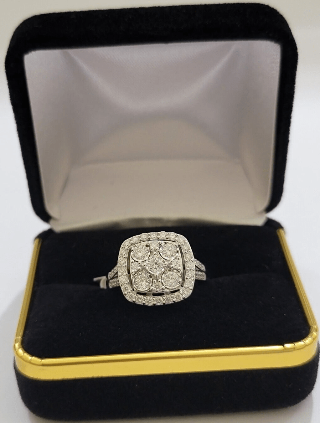 Real 10kt Gold 1CT Diamond Ring Women Band Natural Genuine Band Wedding 10k SALE - Reva Jeweler