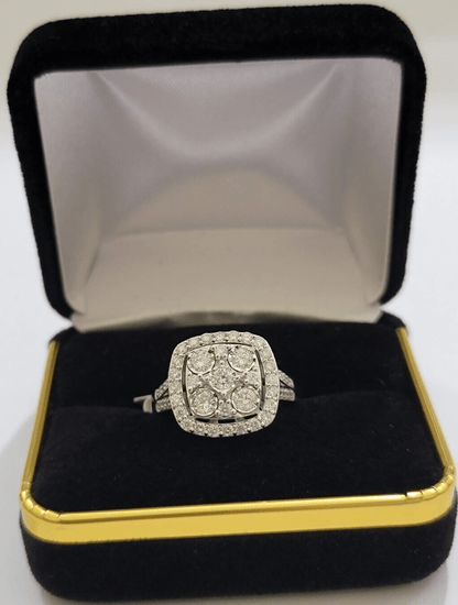 Real 10kt Gold 1CT Diamond Ring Women Band Natural Genuine Band Wedding 10k SALE - Reva Jeweler