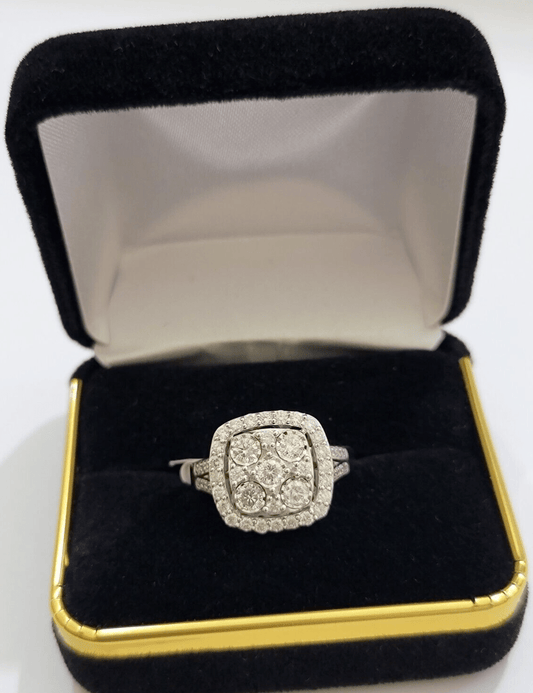 Real 10kt Gold 1CT Diamond Ring Women Band Natural Genuine Band Wedding 10k SALE - Reva Jeweler