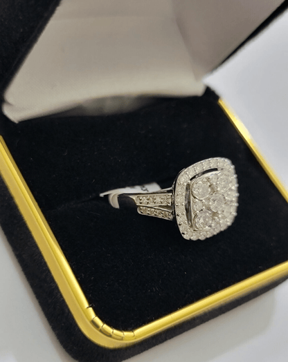 Real 10kt Gold 1CT Diamond Ring Women Band Natural Genuine Band Wedding 10k SALE - Reva Jeweler