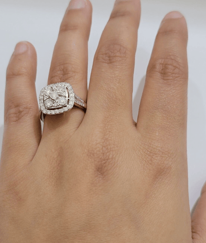 Real 10kt Gold 1CT Diamond Ring Women Band Natural Genuine Band Wedding 10k SALE - Reva Jeweler