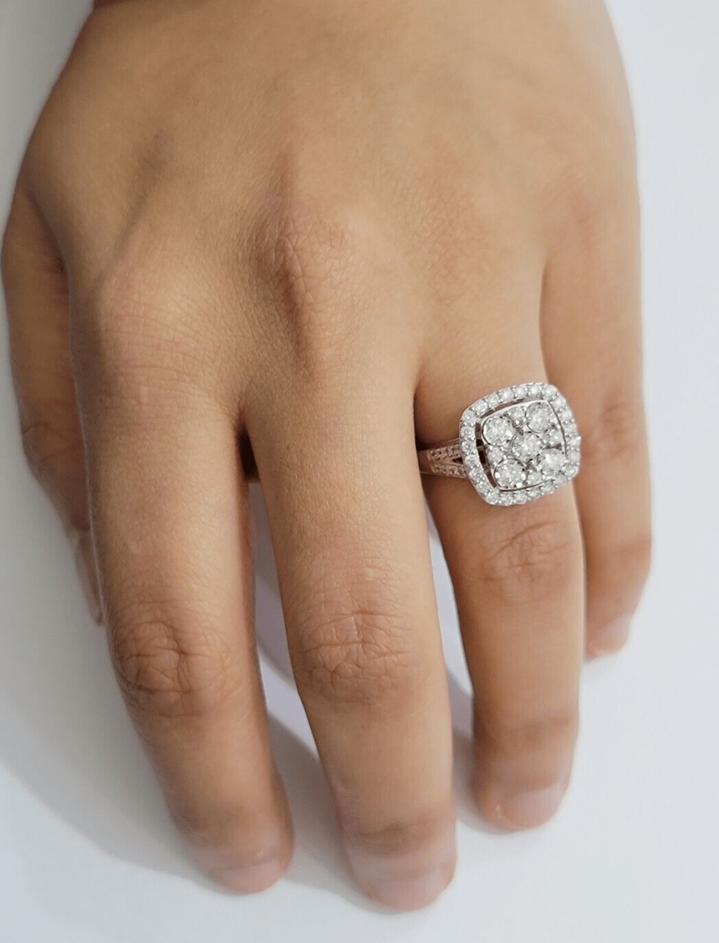 Real 10kt Gold 1CT Diamond Ring Women Band Natural Genuine Band Wedding 10k SALE - Reva Jeweler