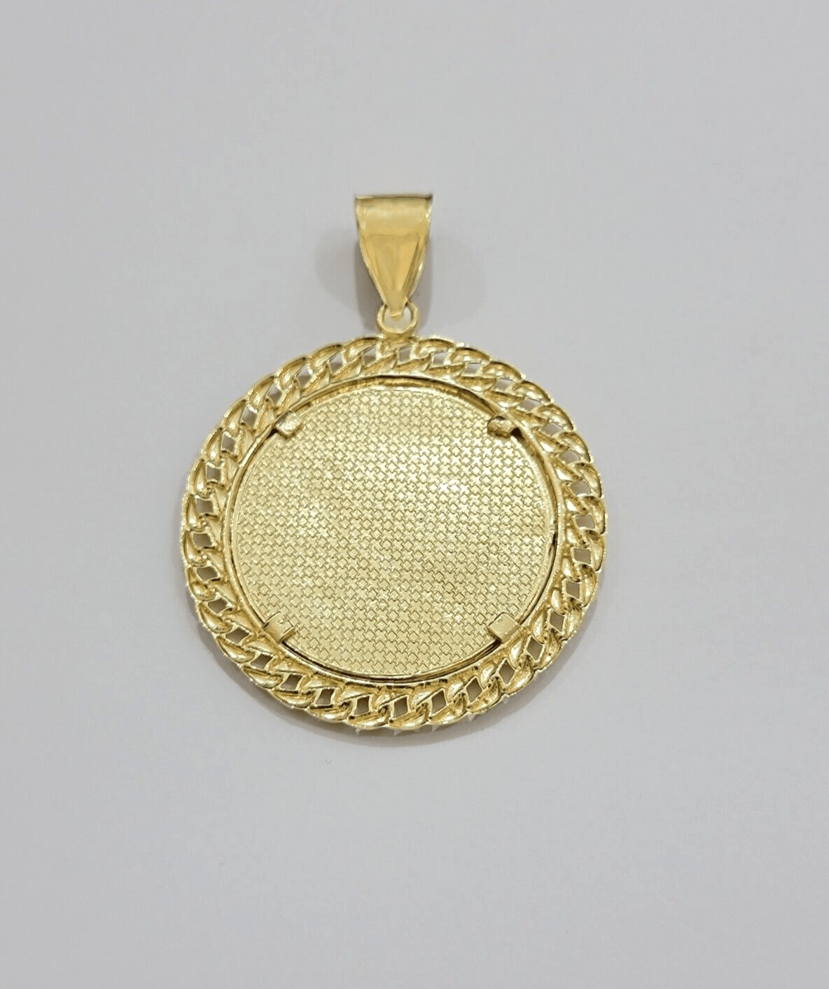 Real 10kt Last Supper Charm Pendant 10k Yellow Gold Chain Necklace 2 Inches SALE - Reva Jeweler